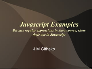 javascript examples | PPT
