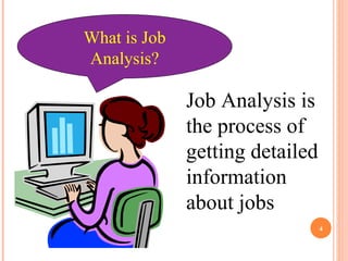What is Job Analysis? Job Analysis is the process of getting detailed information about jobs 