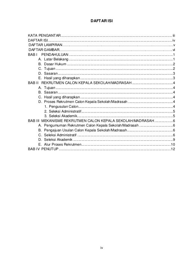 Juklak rekrutmen calon kepala sekolah madrasah