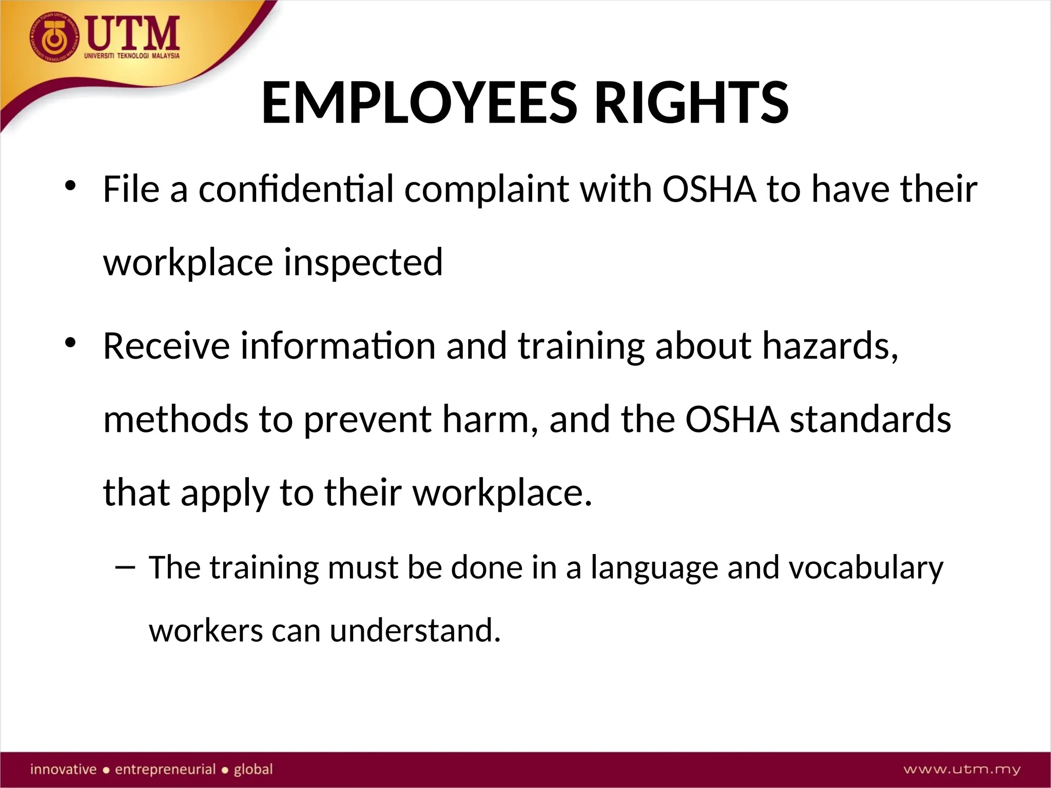 Occupational Safety and health (Amendment) Act 2022 | PPT