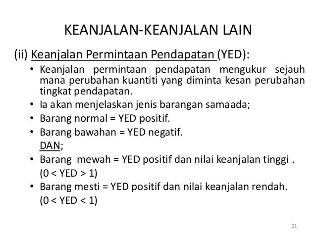 3 keanjalan permintaan dan penawaran