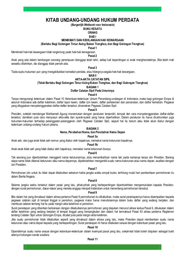 3. kitab undang undang hukum perdata