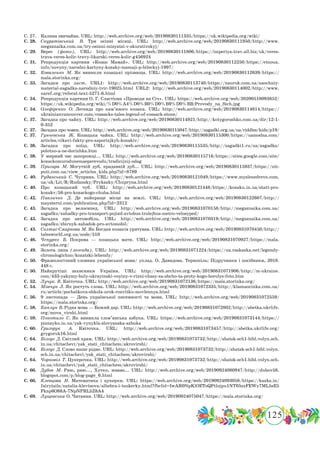 125
 Іменник Гумористичні вірші
С. 27.	 Калина звичайна. URL: http://web.archive.org/web/20190830111335/https://uk.wikipedia.org/wiki/
С. 28.	 Скуратівський В. Три осінні місяці. URL: http://web.archive.org/web/20190830111950/http://www.
megaznaika.com.ua/try-osinni-misyatsi-v-skurativskyj/
С. 29.	Верес (фото). URL: http://web.archive.org/web/20190830111806/https://imperiya-trav.all.biz/uk/veres-
trava-veres-kolir-travy-likarski-veres-kolir-g456924
С. 31.	 Репродукція картини «Козак Мамай». URL: http://web.archive.org/web/20190830112250/https://etnoua.
info/novyny/narodni-kartyny-kozaky-mamaji-p-bileckyj-1997/
С. 32.	 Коваленко М. Як виникли козацькі прізвища. URL: http://web.archive.org/web/20190830112639/https://
mala.storinka.org/
С. 33.	Загадки про лист. URL1: http://web.archive.org/web/20190830113740/https://naurok.com.ua/naochniy-
material-zagadka-narodniy-tvir-19025.html URL2: http://web.archive.org/web/20190830114002/http://www.
uaref.org/referat-text-5271-6.html
С. 34.	 Репродукція картини О. Г. Сластіона «Проводи на Січ». URL: https://web.archive.org/web/20200518093852/
https://uk.wikipedia.org/wiki/%D0%A4%D0%B0%D0%B9%D0%BB:Provody_na_Sich.jpg
С. 34.	 Олефіренко О. Легенда про кам’яного козака. URL: http://web.archive.org/web/20190830114614/https://
ukrainianvancouver.com/cossacks-tales-legend-of-cossack-stone/
С. 37.	 Загадка про чайку. URL: http://web.archive.org/web/20190830114921/http://kotygoroshko.com.ua/dir/12-1-
0-352
С. 37.	 Загадка про човен. URL: http://web.archive.org/web/20190830115047/http://zagadki.org.ua/ua/riddles/kids/p19/
С. 37.	 Гунчевська Ж. Козацька чайка. URL: http://web.archive.org/web/20190830115300/https://uamodna.com/
articles/cikavi-fakty-pro-zaporizjkyh-kozakiv/
С. 38.	Загадка про поїзд. URL: http://web.archive.org/web/20190830115535/http://zagadki1.ru/ua/zagadka/
polotno-a-ne-dorizhka.htm
С. 38.	 У мирний час запорожці... URL: http://web.archive.org/web/20190830115716/https://sites.google.com/site/
kozackomurodunemaeperevodu/tradicijnij-odag
С. 39.	 Пригара М. Могутній дуб, прадавній дуб... URL: http://web.archive.org/web/20190830115937/https://uti-
puti.com.ua/view_articles_kids.php?id=8789
С. 40.	 Руданський С. Чуприна. URL: http://web.archive.org/web/20190830121049/https://www.myslenedrevo.com.
ua/uk/Lit/R/Rudansky/Prykazky/Chupryna.html
С. 40.	Про козацький чуб. URL: http://web.archive.org/web/20190830121446/https://kozaku.in.ua/statt-pro-
kozakv/58-pro-kozackogo-chuba.html
С. 42.	 Павличко Д. Де найкраще місце на землі. URL: http://web.archive.org/web/20190830122607/http://
maysterni.com/publication.php?id=2312
С. 43.	Загадка про велосипед. URL: http://web.archive.org/web/20190831070158/http://megaznaika.com.ua/
zagadku/zahadky-pro-transport-pojizd-avtobus-trolejbus-metro-velosyped/
С. 43.	Загадка про автомобіль. URL: http://web.archive.org/web/20190831070319/http://megaznaika.com.ua/
zagadku/zbirnyk-zahadok-pro-avtomobil/
С. 43.	 Солтис-Смирнова М. Як Богдан козаків урятував. URL: http://web.archive.org/web/20190831070450/http://
talesworld.org.ua/node/510
С. 46.	 Чепурко Б. Покрова — козацька мати. URL: http://web.archive.org/web/20190831070927/https://mala.
storinka.org/
С. 49.	 Золота липа (легенда). URL: http://web.archive.org/web/20190831071224/https://ua.raskazka.net/legendy-
chronologichno/kozatski-lehendy/
С. 50.	 Фразеологічний словник української мови/ уклад. О. Давидова. Тернопіль: Підручники і посібники, 2018.
448 с.
С. 50.	Найкрутіші захисники України. URL: http://web.archive.org/web/20190831071906/http://m-ukraine.
com/433-yakymy-buly-ukrayinski-voyiny-v-rizni-chasy-za-shcho-ta-proty-kogo-borolys-foto.htm
С. 52.	 Лучук. В. Квіточка. URL: http://web.archive.org/web/20190831072136/https://mala.storinka.org/
С. 54.	 Мовчун Л. Як ростуть слова. URL: http://web.archive.org/web/20190831072335/http://klasnaocinka.com.ua/
ru/article/pochatkova-shkola-urok-rozvitku-movlennya.html
С. 56.	 9 листопада — День української писемності та мови. URL: http://web.archive.org/web/20190831072559/
https://mala.storinka.org/
С. 58.	 Каплун В. Рідна мова — Божий дар. URL: http://web.archive.org/web/20190831072802/http://abetka.ukrlife.
org/mova_virshi.html
С. 59.	 Покотило С. Як виникла слов’янська азбука. URL: https://web.archive.org/web/20190831073144/https://
piznayko.in.ua/yak-vynykla-slovyanska-azbuka
С. 60.	 Григорук А. Квіточка. URL: http://web.archive.org/web/20190831073457/http://abetka.ukrlife.org/
grygoruk16.html
С. 64.	 Білоус Д. Світлий храм. URL: http://web.archive.org/web/20190831073732/http://shatsk-sch1-bibl.volyn.sch.
in.ua/chitachevi/yak_stati_chitachem/akrovirshi/
С. 64.	 Білоус Д. Слово наше рідне. URL: http://web.archive.org/web/20190831073732/http://shatsk-sch1-bibl.volyn.
sch.in.ua/chitachevi/yak_stati_chitachem/akrovirshi/
С. 64.	 Чорновіл Т. Цукерочка. URL: http://web.archive.org/web/20190831073732/http://shatsk-sch1-bibl.volyn.sch.
in.ua/chitachevi/yak_stati_chitachem/akrovirshi/
С. 66.	 Дубов М. Рию, рию..., Хутко, жваво... URL: http://web.archive.org/web/20190924080947/http://dubov58.
blogspot.com/p/blog-page_6.html
С. 66.	 Клевцова Н. Математика і цукерки. URL: https://web.archive.org/web/20190924093058/https://kazka.in/
fairytails/natalia-klevtsova/alhebra-i-tsukerky.html?fbclid=IwAR0NpKlOEToQPtlojpu1NT05zzFEWy7ML5sE5
Fknp6O88A-7NpNPRLhZ8A4
С. 69.	 Лущевська О. Читання. URL: http://web.archive.org/web/20190924075047/https://mala.storinka.org/
 