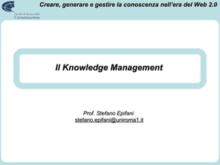 Il Knowledge Management  