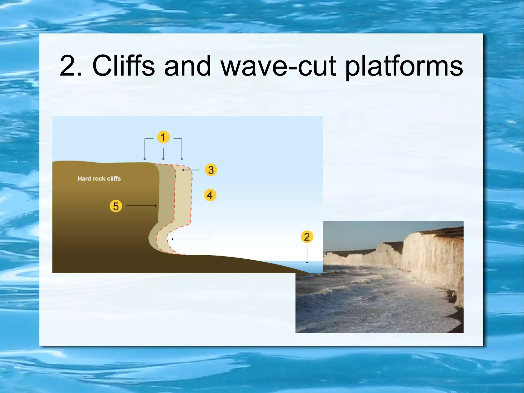 2. Cliffs and wave-cut platforms
 
