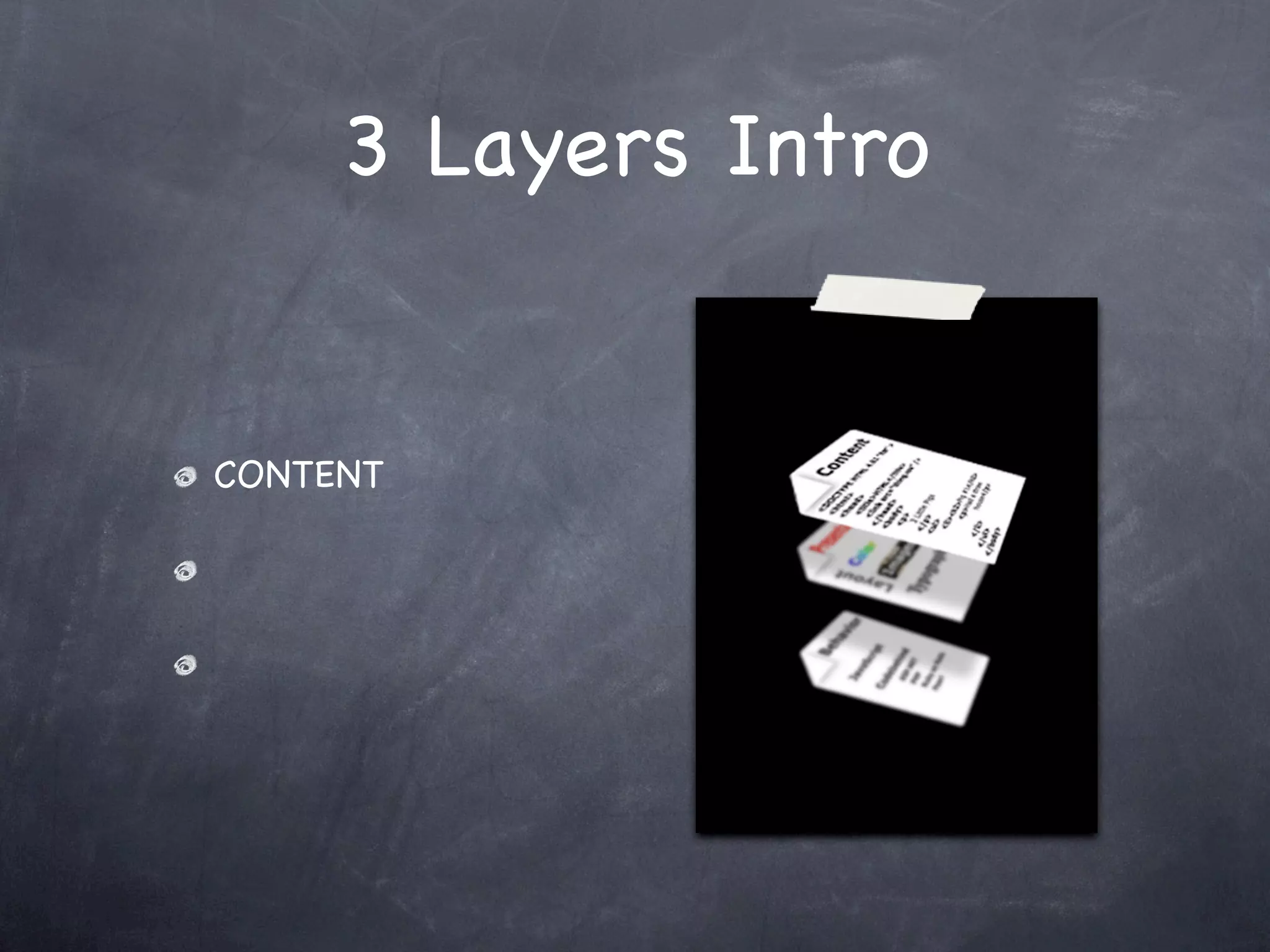 3 Layers of the Web - Part 1
