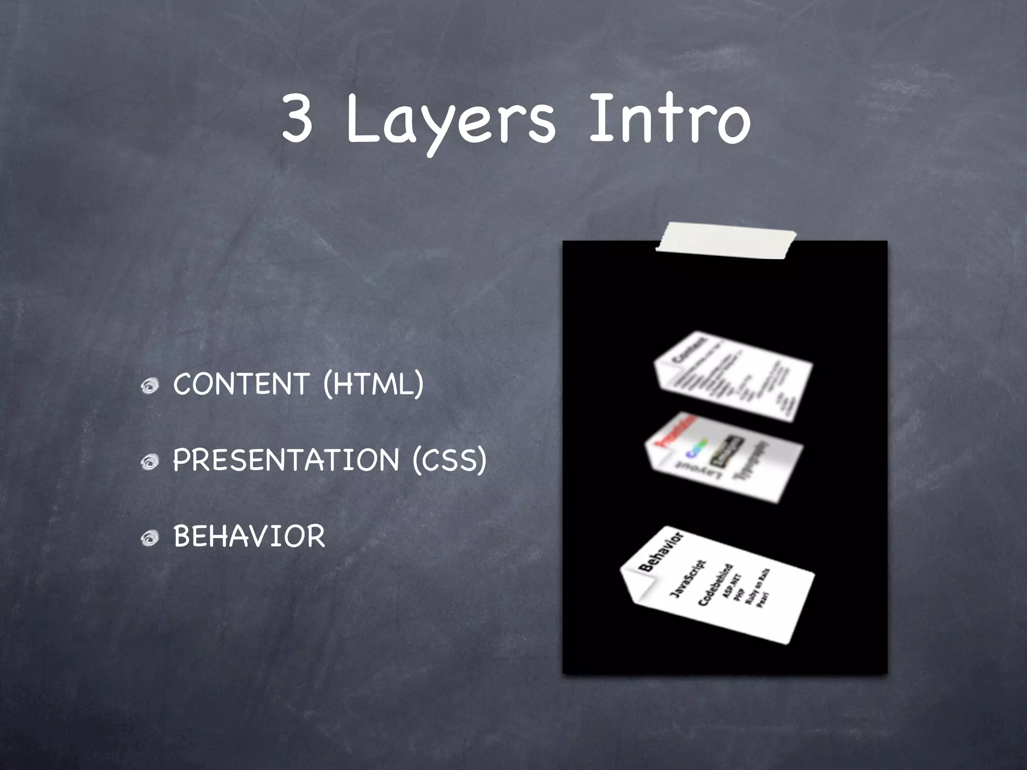 3 Layers of the Web - Part 1
