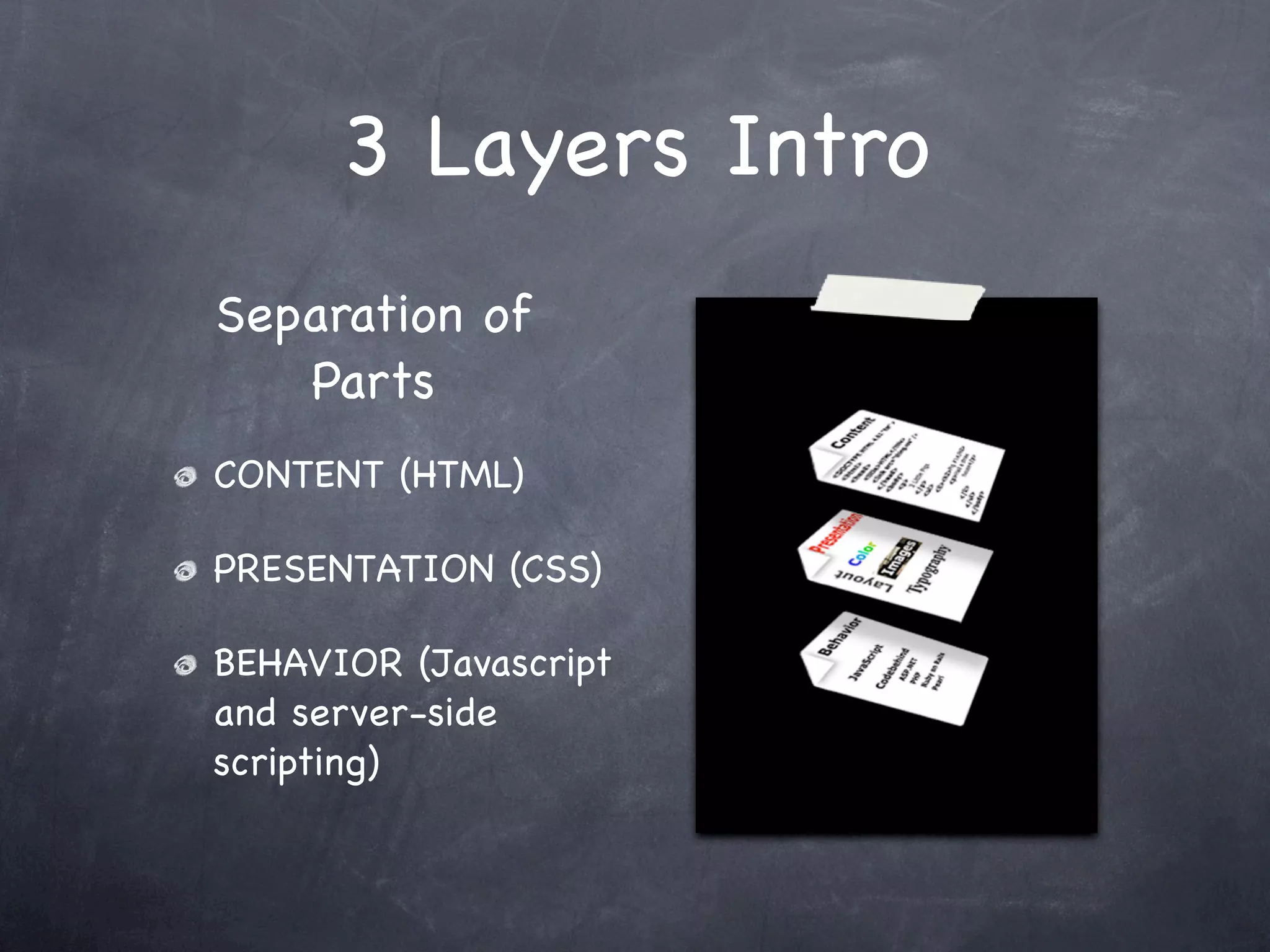 3 Layers of the Web - Part 1