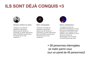 ILS SONT DÉJÀ CONQUIS <3
+ 28 personnes interrogées
ce matin parmi vous
(sur un panel de 45 personnes)!
 