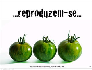 ...reproduzem-se...


                           http://www.ﬂickr.com/photos/jp_math54/3819627661/   46
Monday, December 7, 2009
 