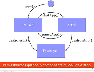 Para sabermos quando o componente mudou de estado
                                                        58
Monday, December 7, 2009
 