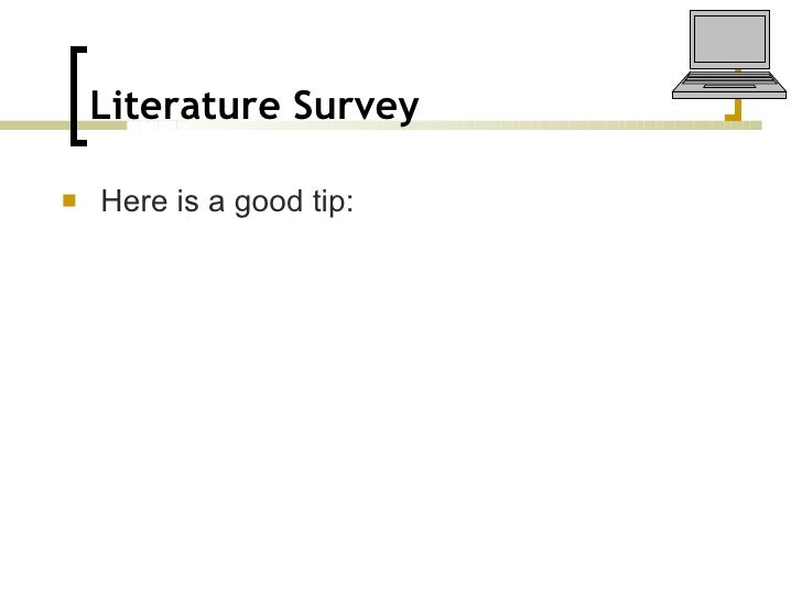 doing a literature review pdf