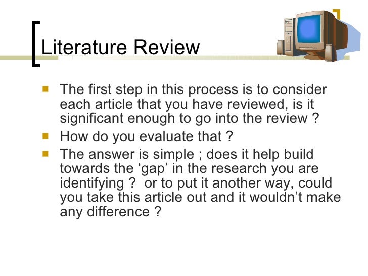 method of literature review slideshare