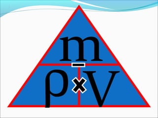 ρ
m
V
 