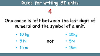 Unit Rules Measurement class 11 | PPTX
