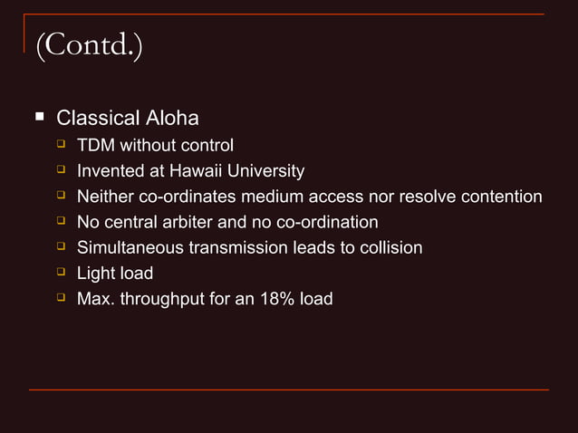 3.Medium Access Control | PPT