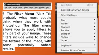 Menu Bar Computer Science 1 Advanced subject | PPTX