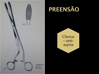 Agulhas
O corte transversal do corpo da
agulha apresenta um perfil cilíndrico,
plano ou triangular
Ponta – Cortante, romba ou plana
 