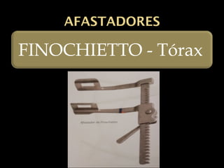 PREENSÃO
PINÇAS COM ANÉIS E
CREMALHEIRAS
•Babcock – menor lesão tissular
•Cheron – anti-sepsia
•Foerster – anti-sepsia
•Collin – circular, anti-sepsia
•Allis – víceras e aponeurose
•Duval – triangular (vesícula biliar, lobos
pulmorares
 