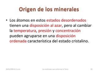 3. Los minerales