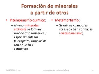 3. Los minerales