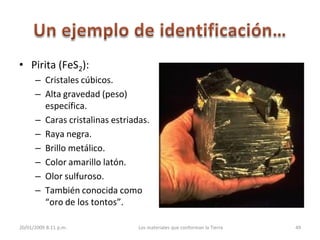 3. Los minerales