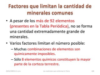 3. Los minerales