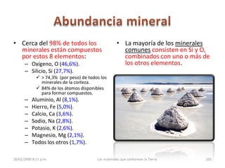 3. Los minerales