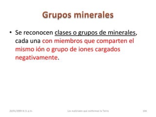 3. Los minerales