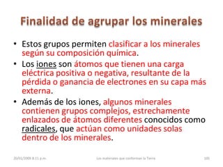 3. Los minerales