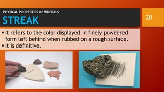 Minerals / Common Rock-forming Minerals and their Physical and Chemical ...