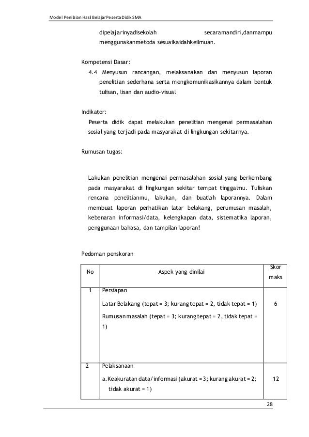 Contoh Laporan Hasil Praktikum - Info Terkini