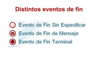 Distintos eventos de fin
 