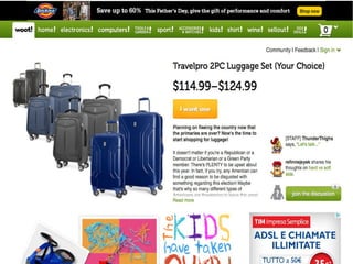 Le Flash Sales
20 di 41
MODELLO FLASH SALES
 