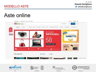 Aste online
31 di 41
MODELLO ASTE
 