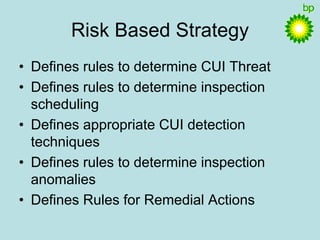 CUI Risk Reduction by Non-Intrusive Inspection by Mohammed Shamim, BP Sharjah