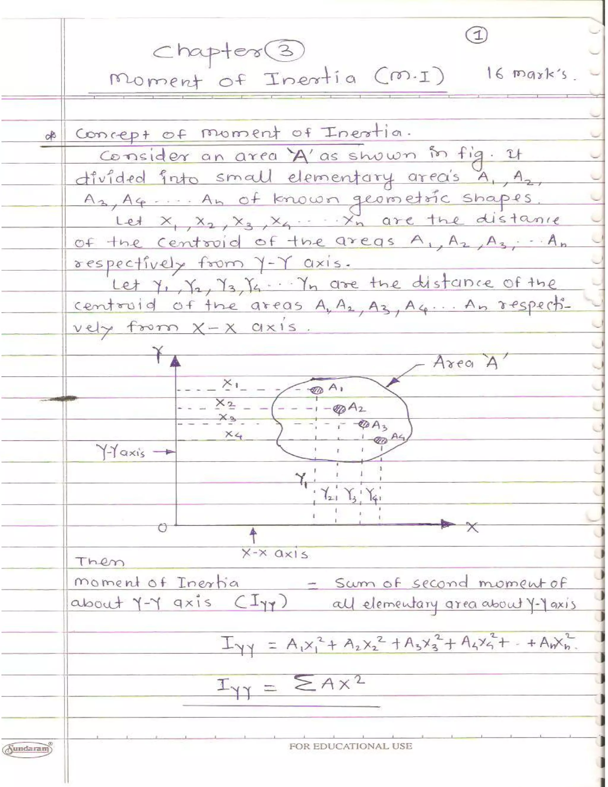 3.moment of inertia | PDF