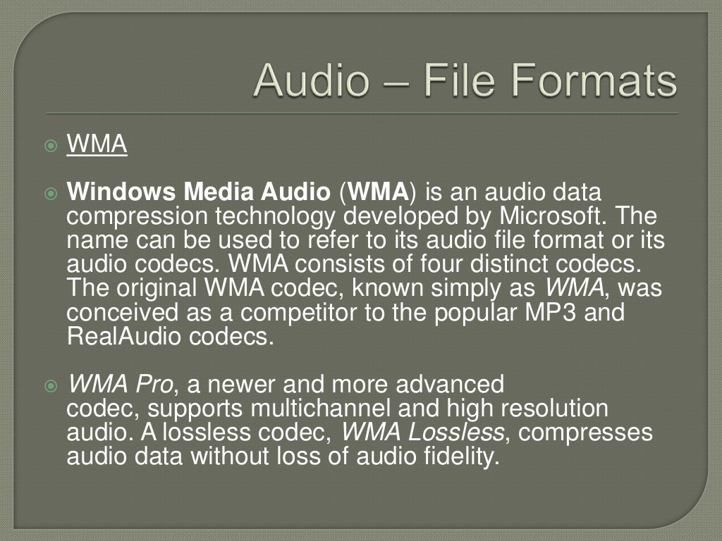 3 multimedia elements audio
