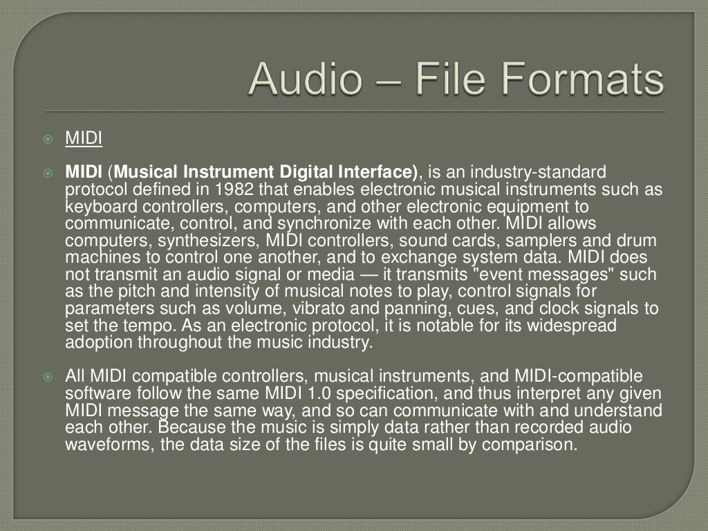 3 multimedia elements audio