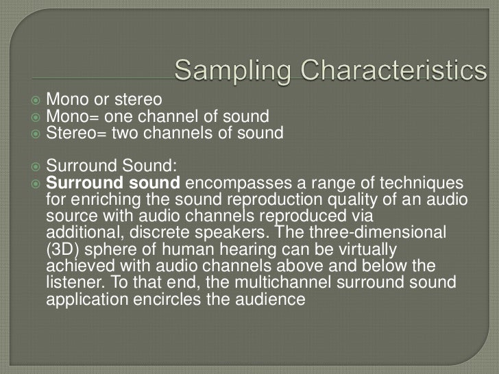 3 multimedia elements audio