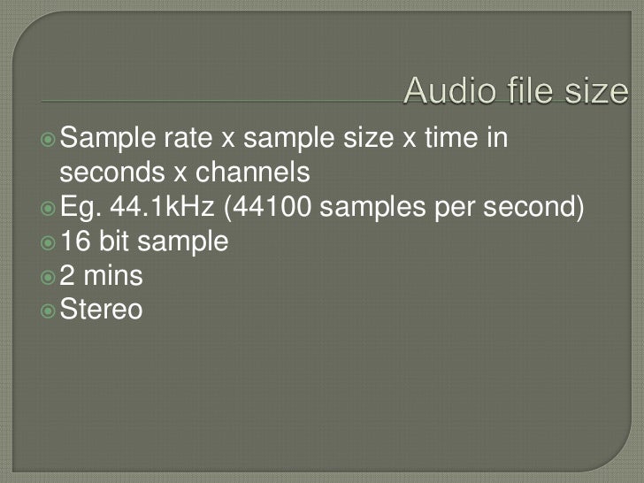 3 multimedia elements audio