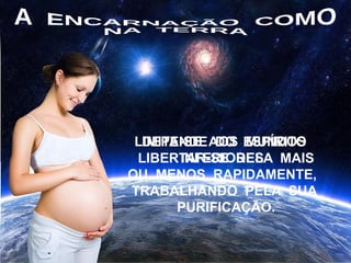 LIMITA-SE AOS MUNDOS
INFERIORES
DEPENDE DO ESPÍRITO
LIBERTAR-SE DELA MAIS
OU MENOS RAPIDAMENTE,
TRABALHANDO PELA SUA
PURIFICAÇÃO.
 