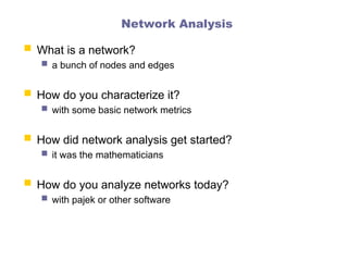 Network Math Defintion mathematics of network science: basic definitions | PPT