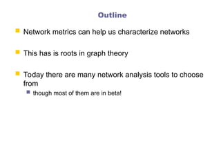 mathematics of network science: basic definitions | PPT