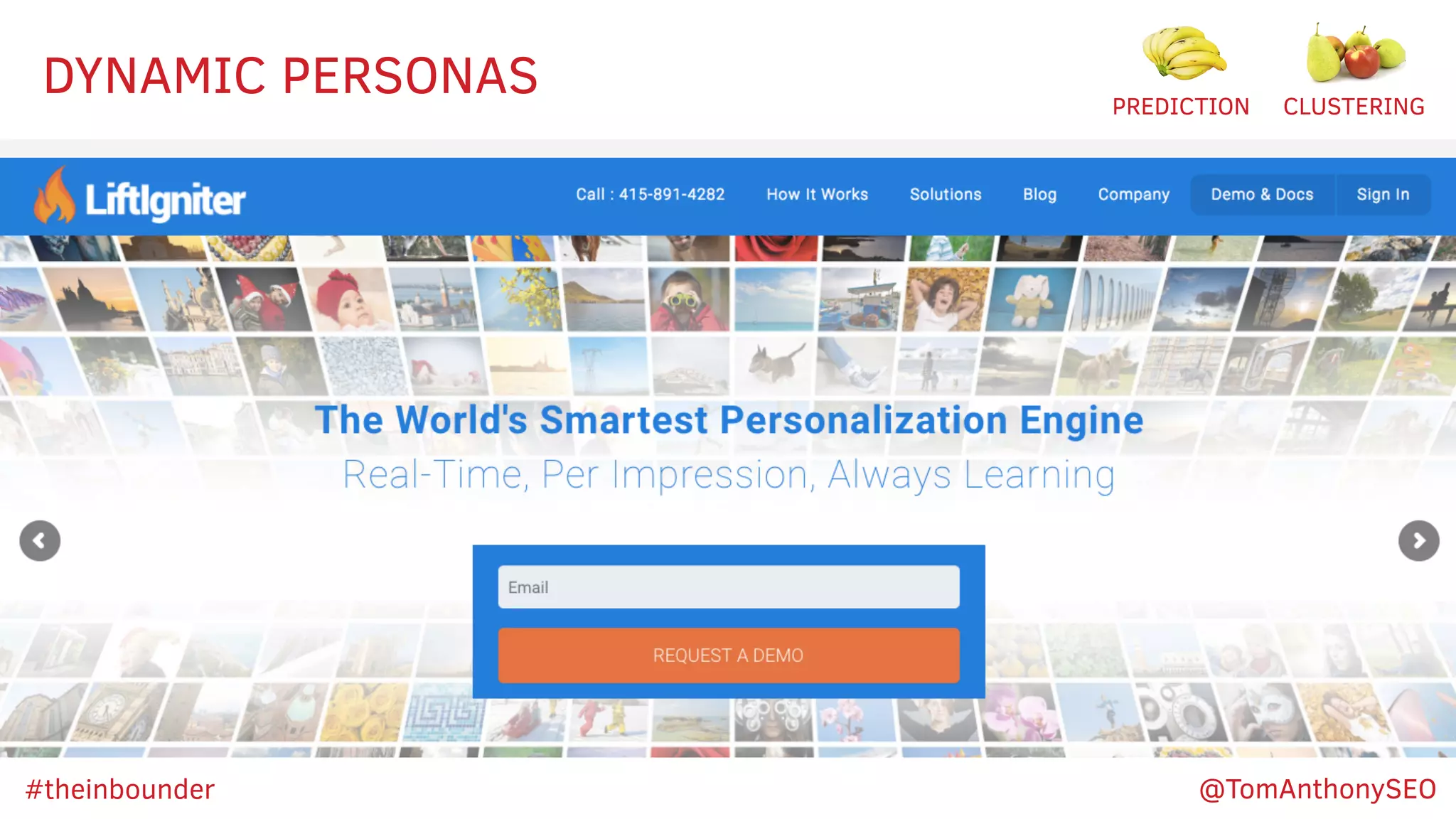 DYNAMIC PERSONAS PREDICTION CLUSTERING
#theinbounder @TomAnthonySEO
 