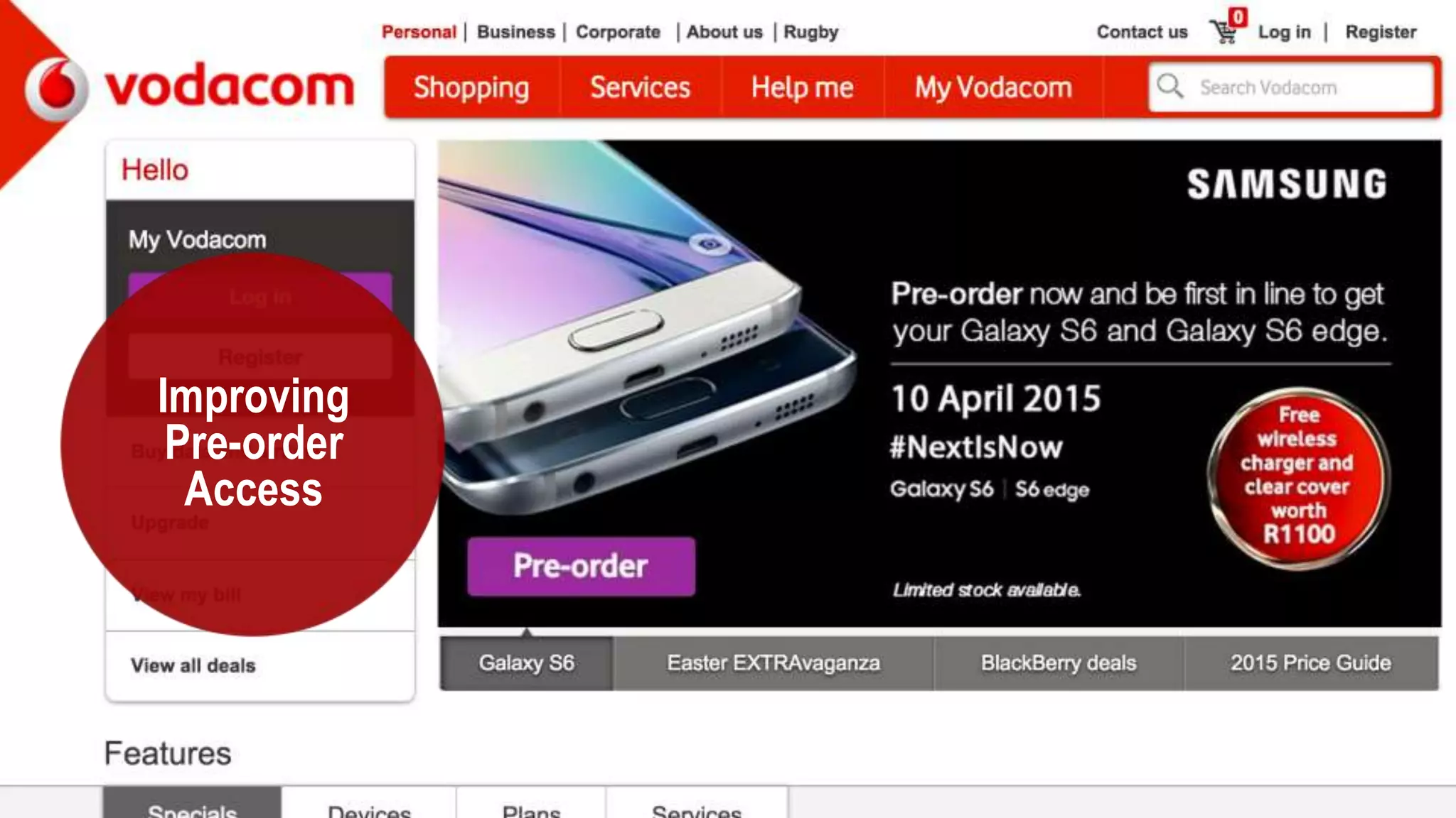 Improving
Pre-order
Access
 