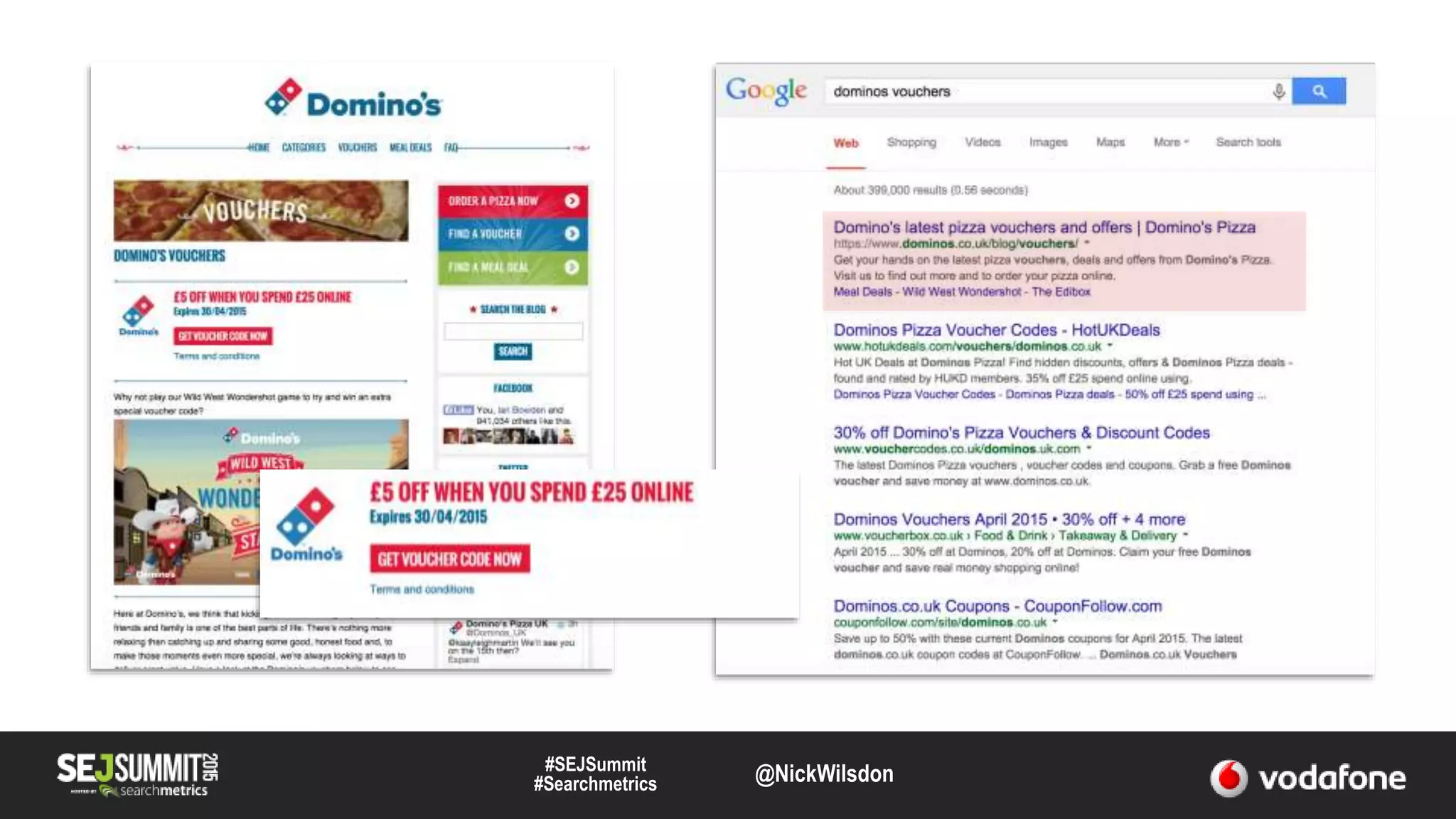 #SEJSummit
#Searchmetrics @NickWilsdon
 