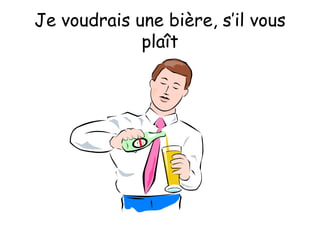 Je voudrais une bière, s’il vous plaît 