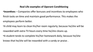 Comprehensive Overview of Operant Conditioning by B.F. Skinner | PPTX