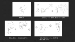 使用登山杖 在炎炎日光下把水喝完了，看正好到路边的果树
替换上 Y 型把头，用它去够树上的苹果 Y 型把上有锯齿状的横刀片，把苹果杆割
下来了，吃到了苹果
 